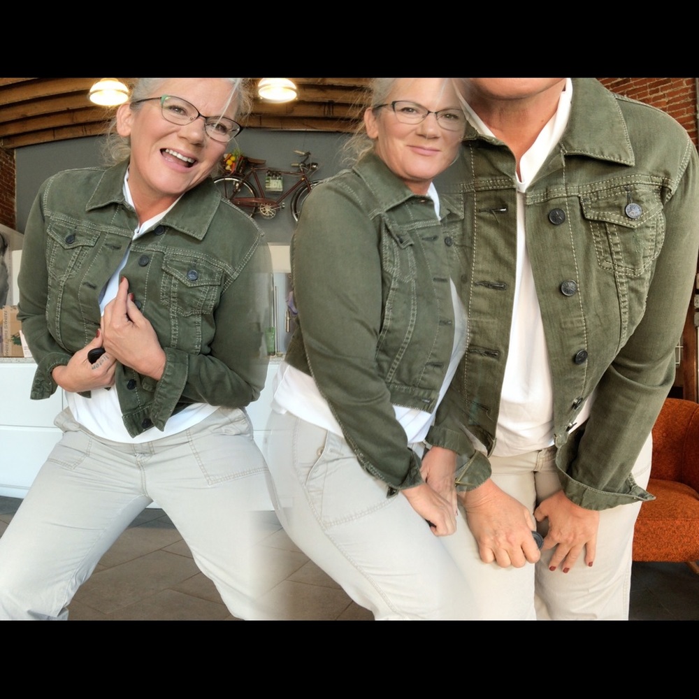 Khaki jean jacket